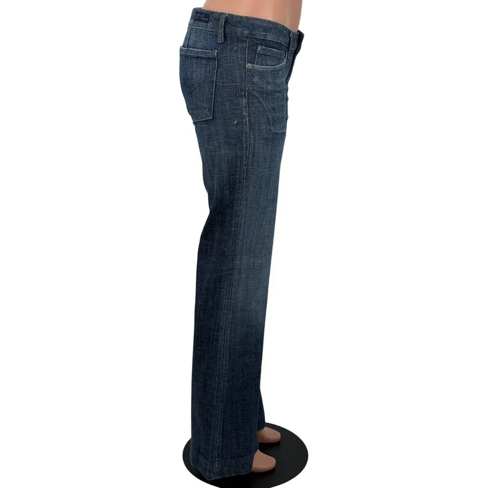 Vintage Citizens Of Humanity Low Rise Flare Jeans 30 | Y2K McBling Boho Grunge - Picture 6 of 16